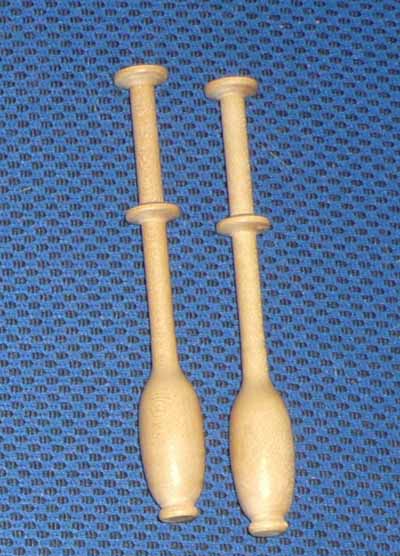 Paar belgische Klppel 10,2 cm